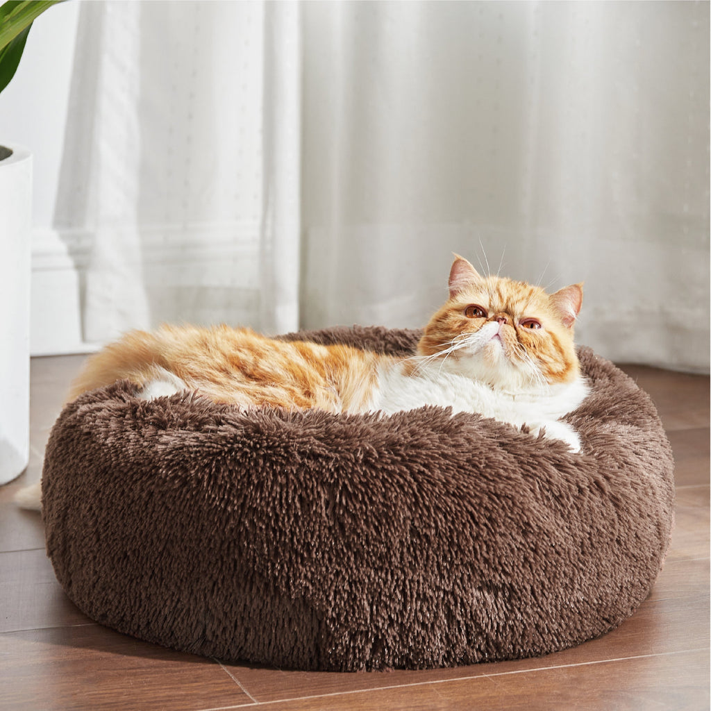Calming Donut Bed for Dogs and Cats