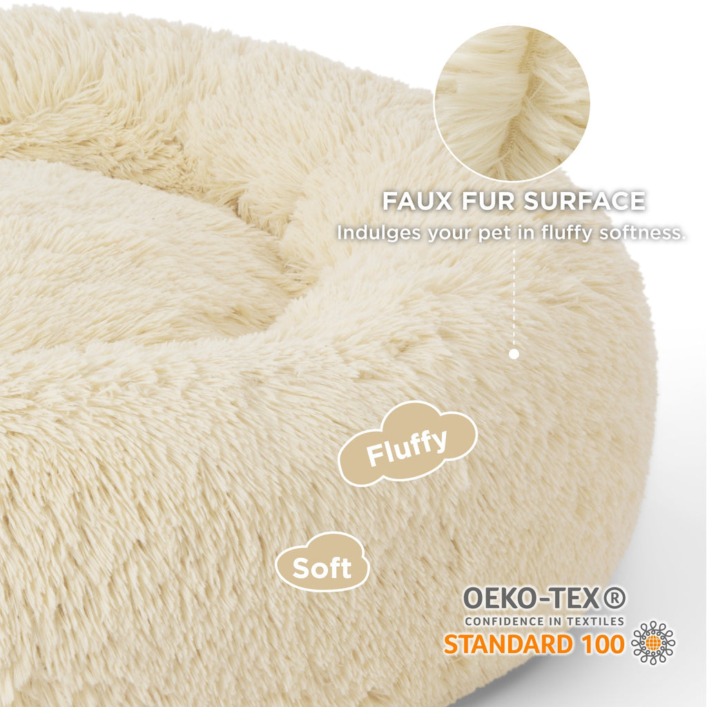 Calming Donut Bed for Dogs and Cats