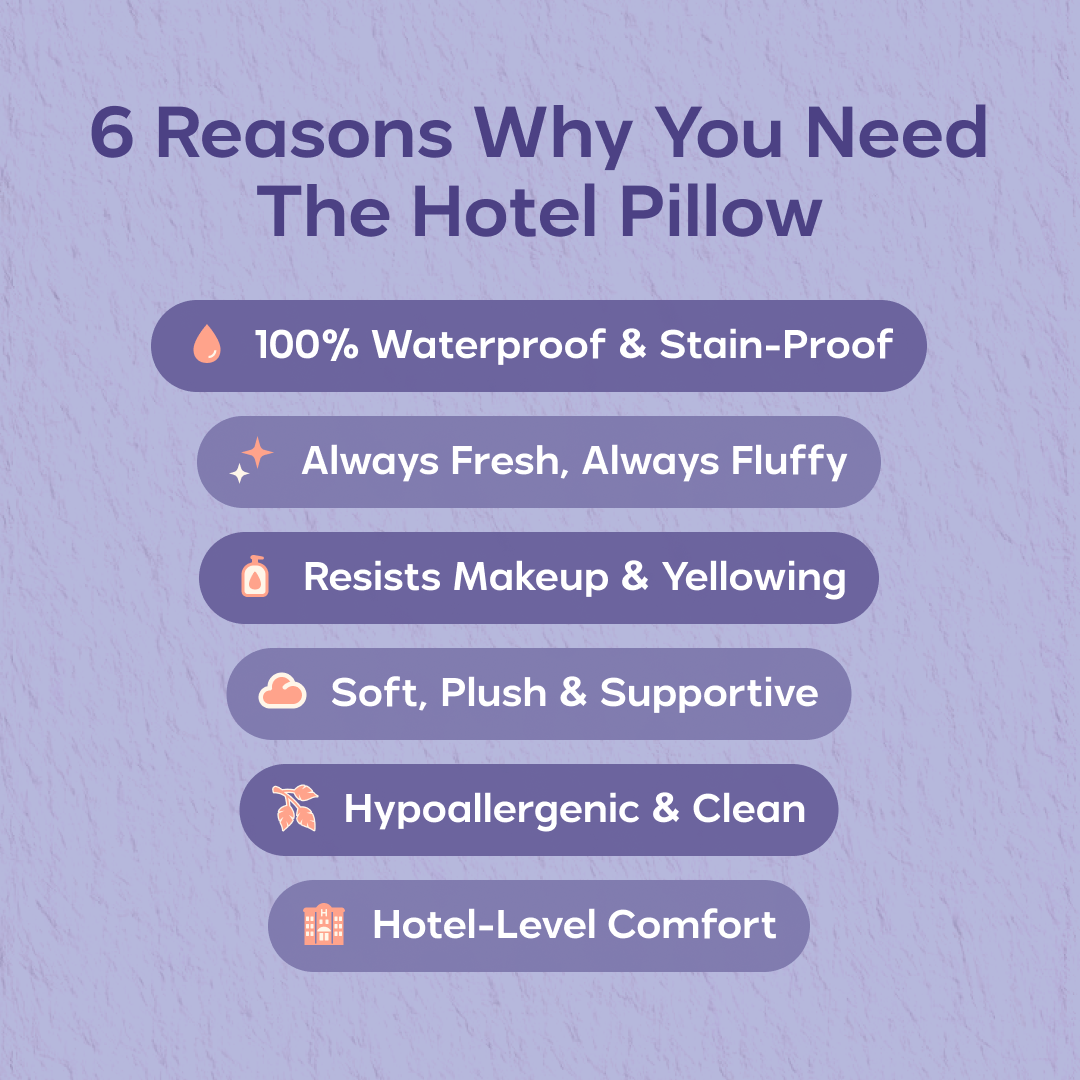Waterproof & Stain-Resistant Hotel Pillow